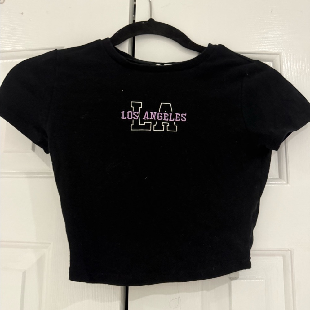 Garage Black Graphic Women's Top
